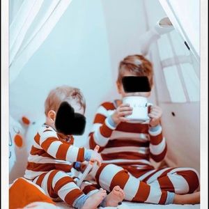 Christmas pajamas and slippers